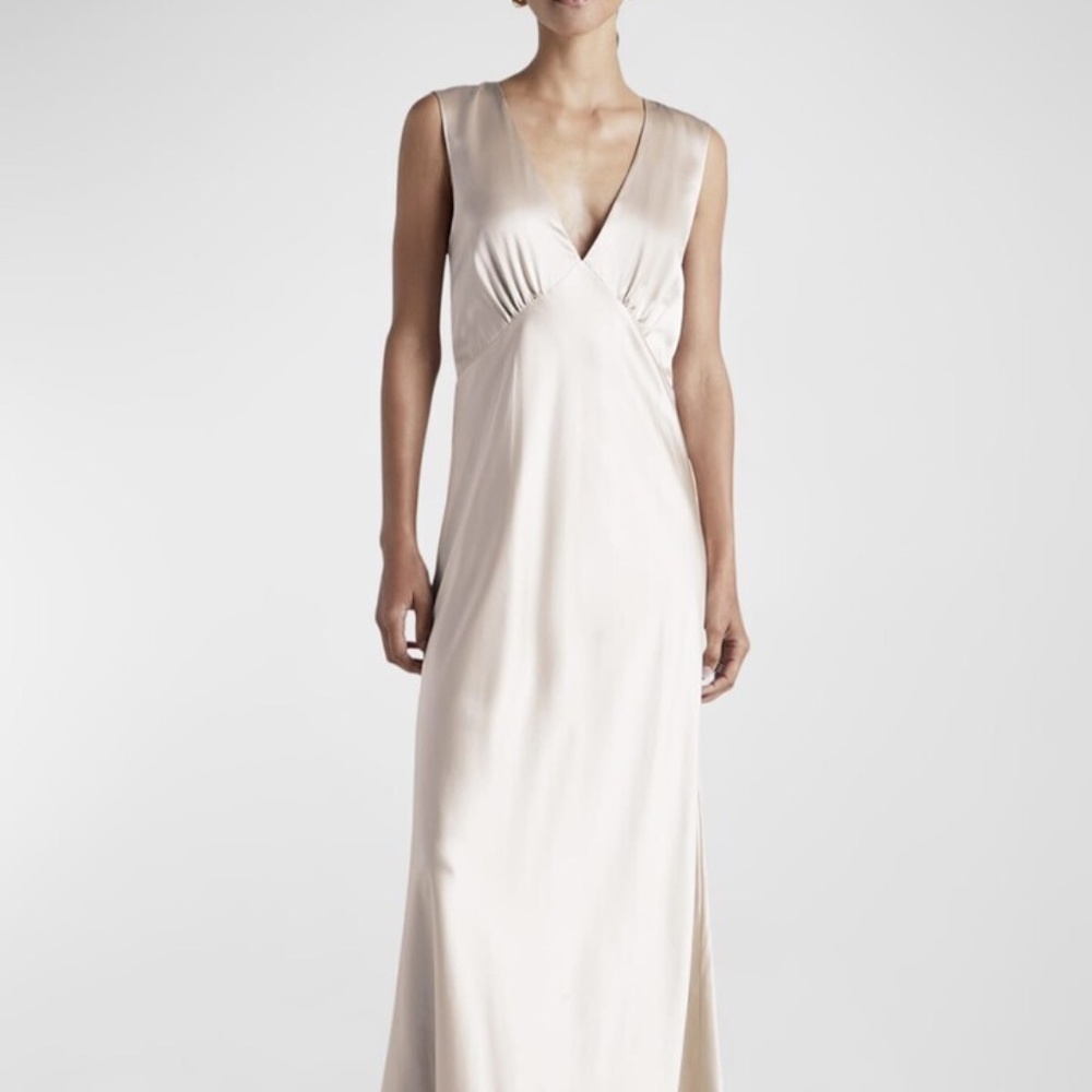 NWT Kate Young x Splendid Sleeveless Stretch Silk Maxi Dress - size Large